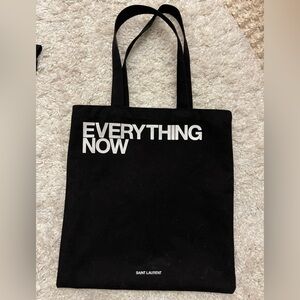 Saint Laurent "EVERYTHING NOW" Tote Bag, Black